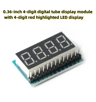0.36-palčni 4-mestno digitalni cev zaslon modul s 4-mestno rdeče označeno LED zaslon