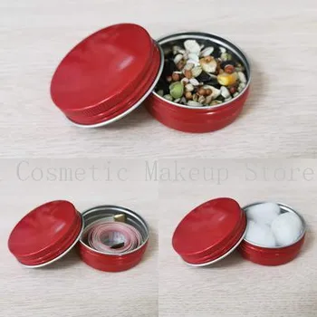 100 g Posodah Aluminija Prazno Kozmetični Rose Rdeče Polje Vijak Jar Mini Travel Tin Pakiranje Polje Ličil, Krema za Ustnice Balzam Lonci