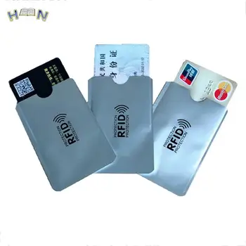 1pc/ 10pcs Aluminijasto Folijo Anti-degaussing Pokrov Kartice RFID Zaščita Vrečko NFC Kreditne Kartice Anti-theft Krtačo ID Card Protector