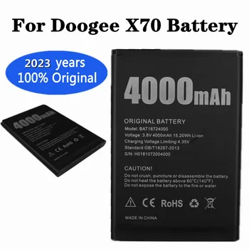 2023 letih telefon originalne baterije za DOOGEE X70 BAT18724000 4000 mah Dolg čas pripravljenosti Bateria Baterije Na Zalogi