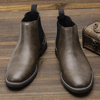 40-46 moški čevlji blagovne znamke udobno moda 2023 chelsea škornji #CL5323