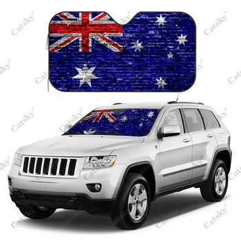 Avstralsko zastavo Avto Dežnik Notranja Oprema Zložljivo zaščito pred soncem Anti-UV Vzorec Tiskanje Darilo Dežnik