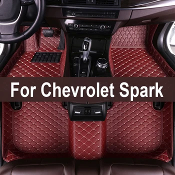 Avto predpražnike Za Chevrolet Holden Barina Spark EV Ravon R2 M300 2011~2015 Anti-umazanija Pad Preproge Usnje Mat Avto Dodatki