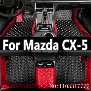 Avto predpražnike Za Mazda CX-5 CX5 KF 2017~2023 Usnje Luksuzni Mat Preproge, Preproge Polno Nastavite Auto Notranjost Deli Avto Oprema 2018