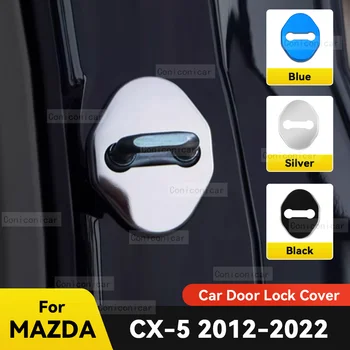 Avto Zaklepanje Vrat Dekoracijo zaščitni Pokrov Zastav Grb iz Nerjavečega Jekla Za MAZDA CX-5 2012-2022 CX5 Auto Dodatki