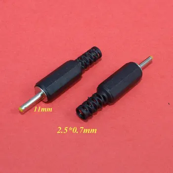ChengHaoRan DC Napajanje Moški vtič Priključek 2,5 mm x 0.7 mm Adapter Plastični Ročaj TL-063