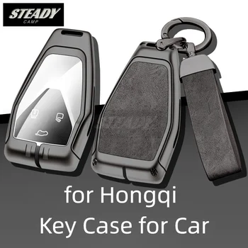 Cinkove Zlitine Avto Smart Key Primeru Zajema Imetnik Lupini Fob za Hongqi HS5 H5 H7 HS7 H9 Kovinski Zaščitnik Keychain Auto Dodatki