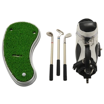 Golf Peresa Z Golf Vrečko Imetnika,Novost Darila S 3 Kosa Aluminija Pero Pisarne Golf Vrečko Svinčnik Imetnik