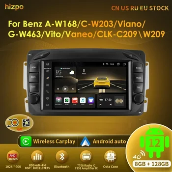 Hizpo Android Avto Radio za Mercedes Benz CLK W209 W203 W463 W208 Carplay Avto Večpredstavnostna RDS GPS Ne 2din Autoradio 8 Core 7862