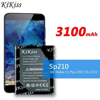 KiKiss Baterije Sp210 3100MAh za Nokia C1 Plus C1Plus 2021 TA-1312 Zamenjava Bateria