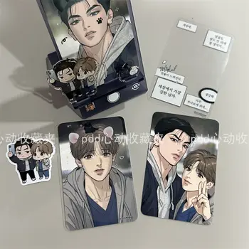 Korejski Strip Čarobno Urok Zhou Jae-kyung Jindan Majhne Kartice Zaokrožen Rob Kartice, Mobilni Telefon, Držalo za Ljubitelje Darilo
