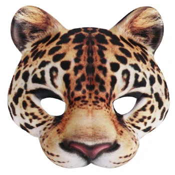 Leopard Maske Za Noč Čarovnic Polovico Obraza Smešno Masko Carniva Masko Ženske Cosplay Masko Leopard Cosplay Halloween Party Masko