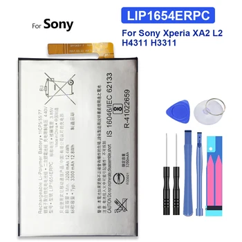 LIP1654ERPC Baterijo Telefona 3200mAh Za Sony Xperia XA2 L2 H4311 H3311 H4331 Zamenjava Batteria + Brezplačna Orodja