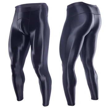 Moške mastno pantyhose Stiskanje Hlače Quick Dry Fit Šport, ki Teče Hulahopke Legging Fitnes Usposabljanja Seksi Šport Telovadba Dokolenke