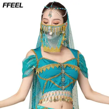 Novi Indijski Ples Vrh Eksotičnih Plesna Predstava Princesa Vrh Ženske Ples Trebuh Kostum Za Orientalski Ples Praksi Usposabljanje Obleko