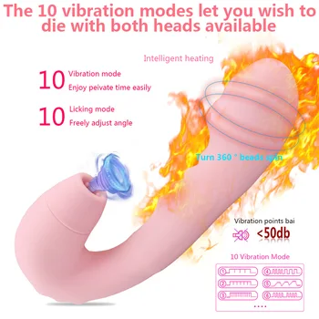 Ogrevanje Ženski Masturbator Klitoris Bedak Dildo G-Spot Vibrator Sesanju Vibracije za Ženske Stimulator Klitorisa Adult Sex Igrače