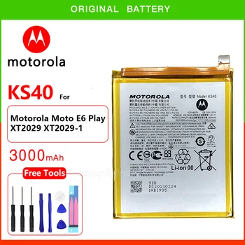 Original Motorola Zamenjava Batteria 3000mAh Baterija Za Motorola Moto E6 Igrajo XT2029 XT2029-1 KS40 Baterije+Številko za Sledenje