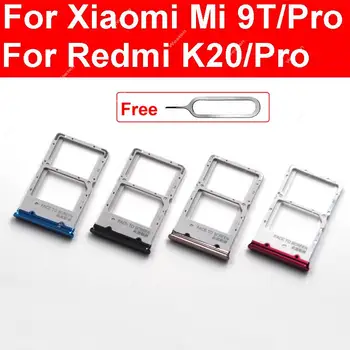 Pomnilnik & Pladenj za Kartico SIM Držalo Za Xiaomi Redmi Mi 9T K20 K20 Pro Sim & Micro SD Režo za Bralnik medijskih kartic Zamenjava rezervnih Delov