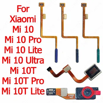 Prstnih Senzor Flex Kabel Za Xiaomi Mi 10T Pro 10 Ultra Mi10 Lite 5G Dotaknite Meni Vrniti Ključ Prst Tiskanja, Optičnega Rezervni Deli