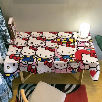 Sanrio Anime Kawaii Hello Kitty Dustproof Namizni Prt Srčkan Risanka Lep Prt Spalnica Desk Doma Dekor Darila
