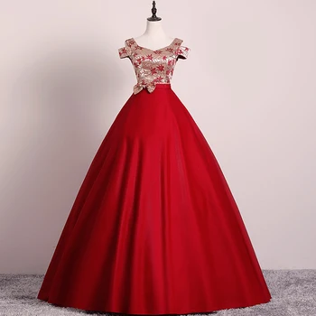 Starana Rdeča Quinceanera Obleke Klasičnih Off Ramo Saten Dolgo Prom Oblačenja Preprosto Elegantno Vestido De Debutante Po Meri