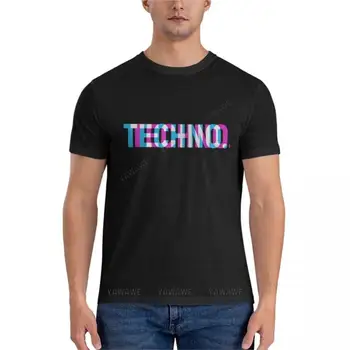 Techno navadne T-Shirt je T-shirt kratek moških oblačil new edition majica črna tshirt moški poletje vrhovi