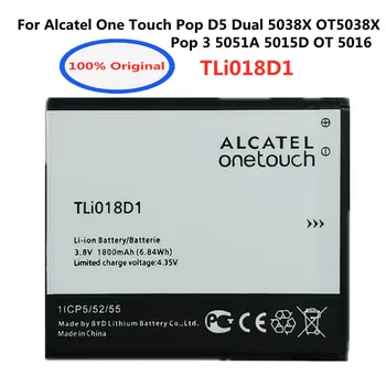 TLi018D1 Originalne Baterije Alcatel One Touch Pop D5 Dvojno 5038X OT5038X Pop 3 5051A 5015D OT 5016 Pametni Mobilni Telefon Batteria