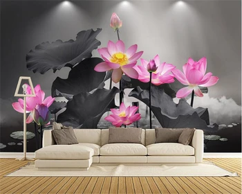 WELLYU Modno osebnost ozadje sanje dim akvarel cvet razpoloženje ozadju dekoracijo sten slikarstvo 3d wallpaper3D
