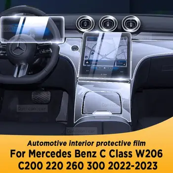 Za Mercedes Benz C Razred W206 C200 220 260 300 2022 2023 Navigacija Avtomobilski Notranjost Zaslona Zaščitno Folijo Anti-Scratch