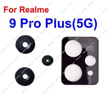 Za Realme 9 Pro+ 9Pro Plus 5G Kamera Zadaj Steklo Objektiva Kamere Nazaj Objektiv Mala Velika Stekla z Nalepko Zamenjava
