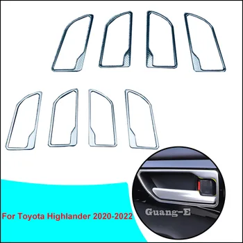 Za Toyota Highlander 2020 2021 2022 Avto Styling Pokrov v Notranjosti Stick Prevleko iz Nerjavnega Jekla, Vrata, Notranjo Ročico Skledo Okvir 4pcs