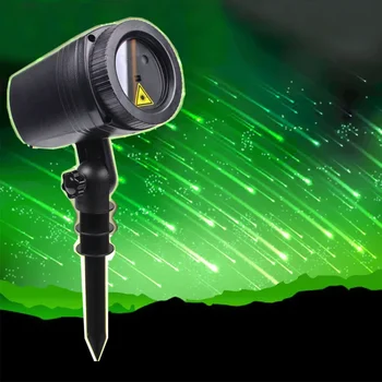 Zunanji Christmas Sneženju Laserski Projektor Lučka Zelena Meteor Tuš Dež Luči Božič, Ki Spadajo Spusti Tuš Projektor Pozornosti
