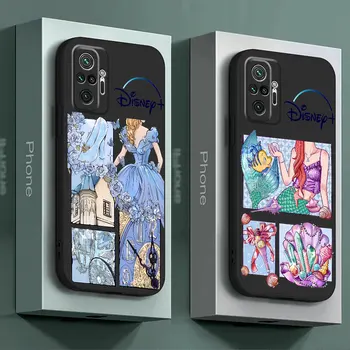 Črna Mehka Primeru Telefon za Redmi 9T 9A K50 Gaming K40 Pro K60 K60E K40s 9C 9 10 12 12C A2 A1 Plus 10C 10A Kritje Disney Princ
